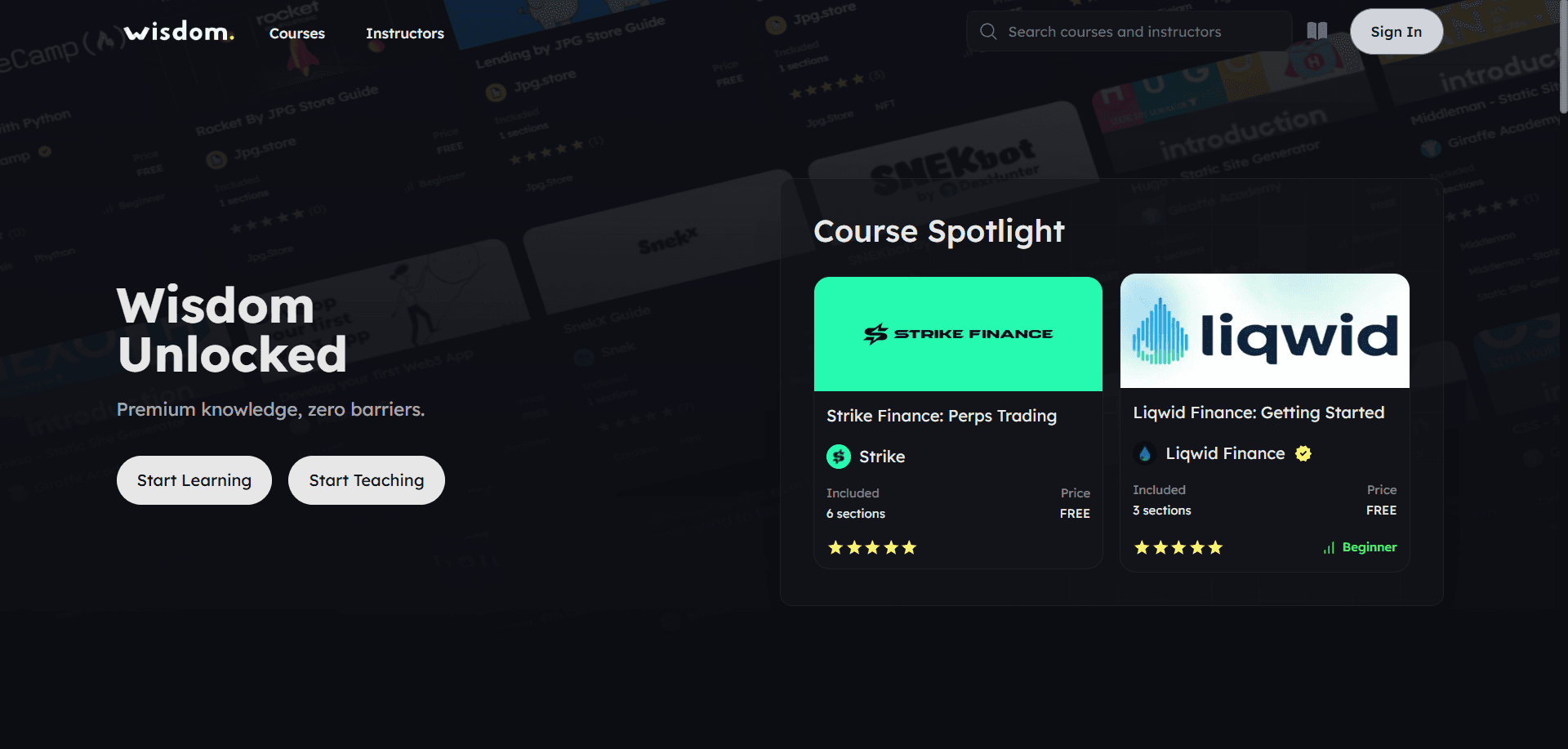 Wisdom Courses